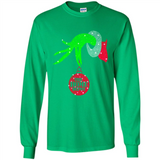 Grinch hand holding HomeDepot Glitter Christmas PING PONG