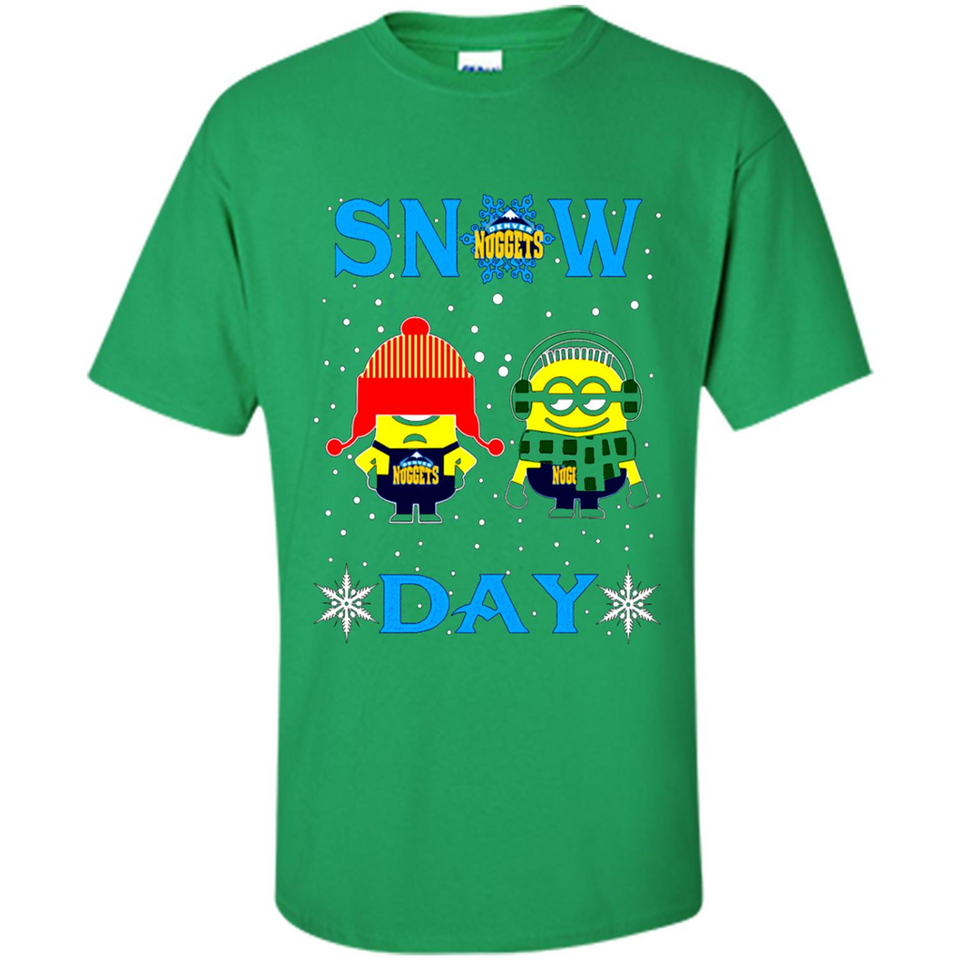 Snow Day Shirt For Denver Nuggets Vs Minion Fans pingpong