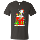 Anaheim Ducks Snoopy Ugly Christmas Sweaters - Sao chép - Men's V-Neck