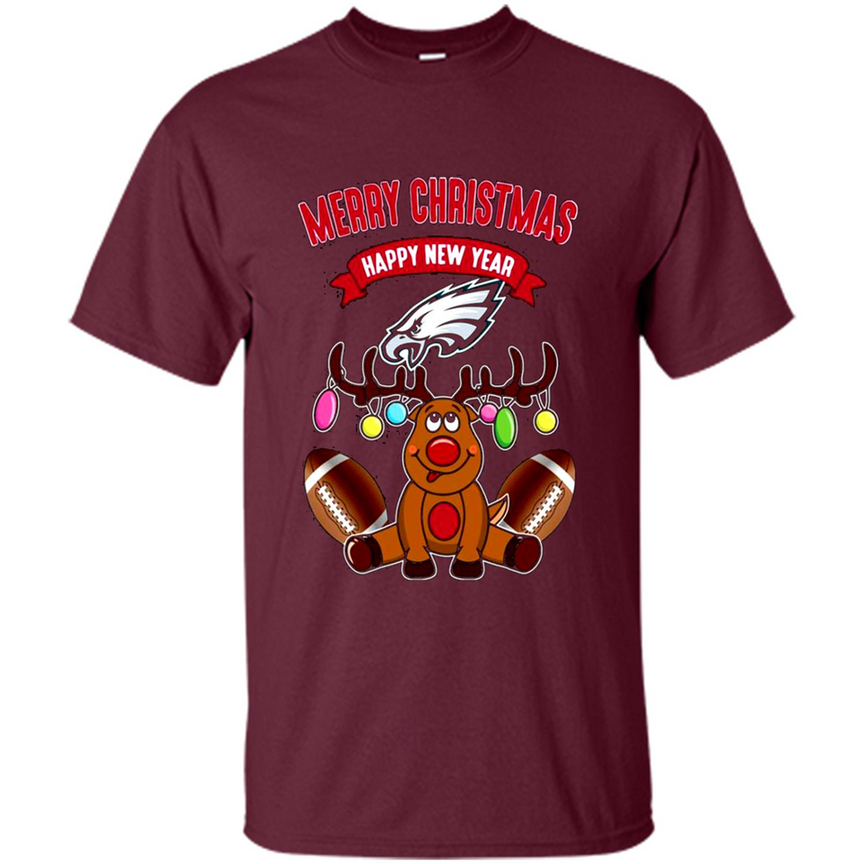 Philadelphia Eagles NFL Reindeer Funny Merry Christmas And Happy New Year