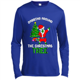 Christmas Dabbing Santa - Canvas Long Sleeve T-Shirt