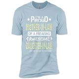 I'm A Proud Mother In Law Of A Freaking Awesome Daughter - Premium Short Sleeve T-Shirt