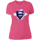 Detroit Tigers And Superman Fans - Ladies' Boyfriend T-Shirt