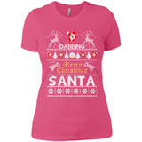 Dabbing Santa Ugly Christmas - Ladies' Boyfriend T-Shirt