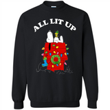 Peanuts By Schulz Snoopy Young Men_s Christmas SweatShirt - Sweatshirt