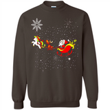 Christmas Unicorn Rudolph and Santa - Sweatshirt