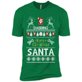 Dabbing Santa Ugly Christmas - Premium Short Sleeve T-Shirt