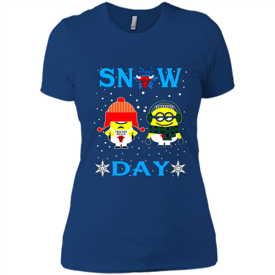 Snow Day Shirt For Chicago Bulls Vs Minion Fans pingpong