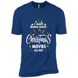Funny Christmas Movie Shirt, Christmas Movies - Premium Short Sleeve T-Shirt