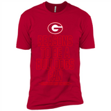 Reasons to be a Georgia Bulldogs Fan Complete List on Back - Premium Short Sleeve T-Shirt