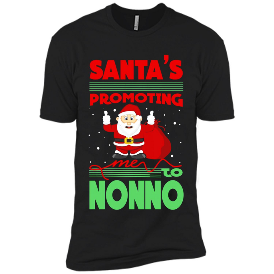 Santa's Promoting Me To Nonno - Premium Short Sleeve T-Shirt