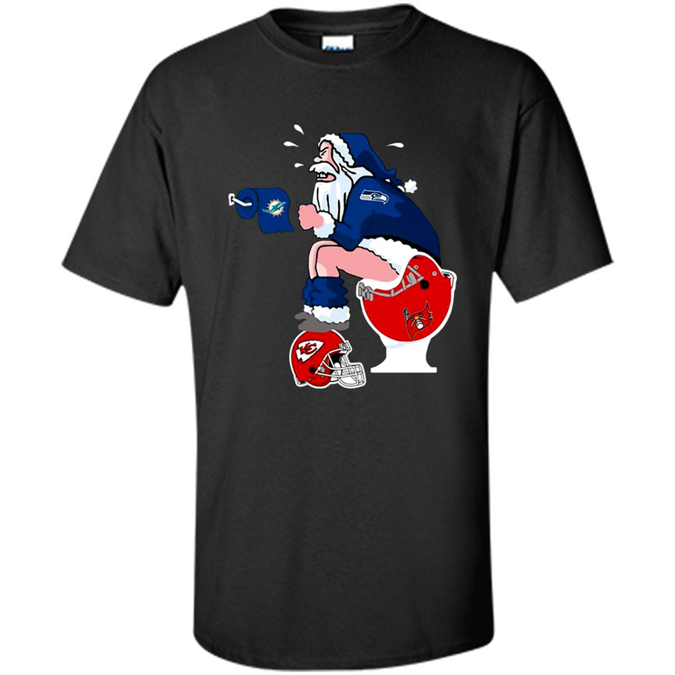 Seattle Seahawks Santa Claus Toilet
