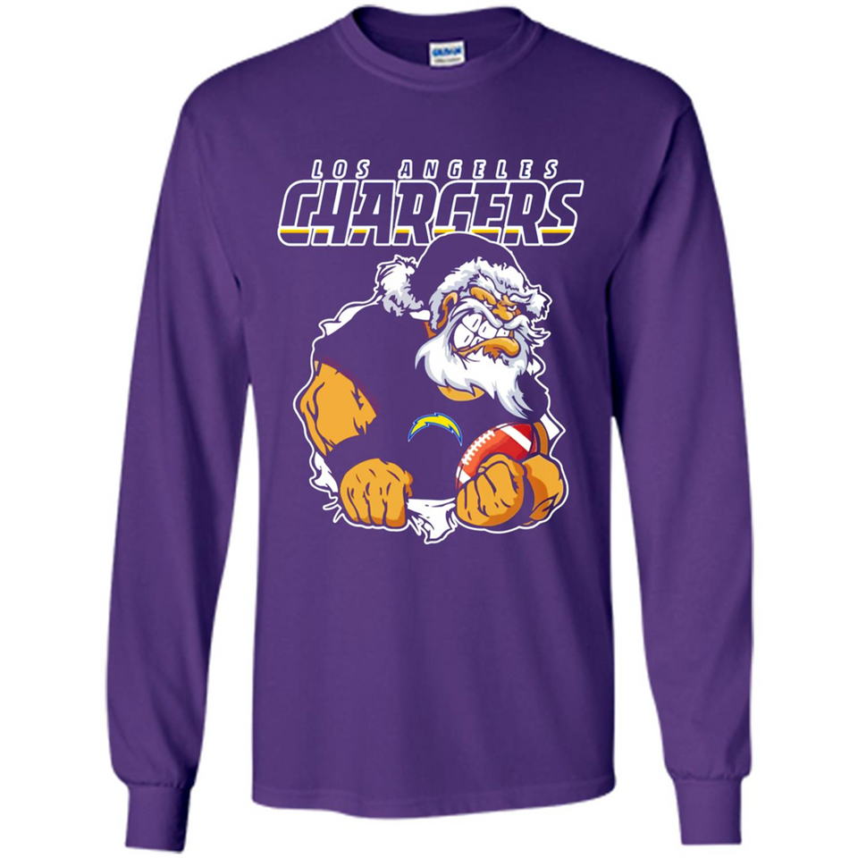 Grumpy Santa Claus Los Angeles Chargers Football Team PINGPONG