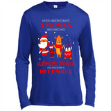 Never Underestimate A December Woman Watches Hallmark Movies Sweatshirt - Canvas Long Sleeve T-Shirt