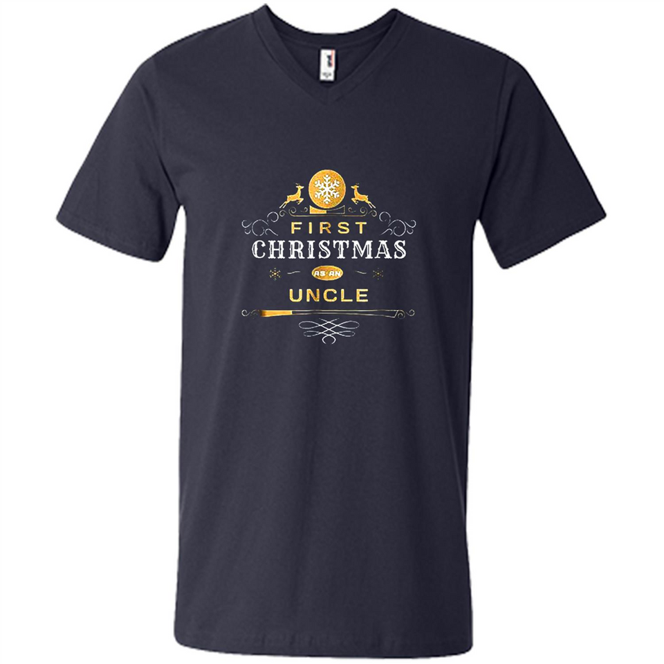 First Christmas as a Uncle - Christmas Family - Men's V-Neck