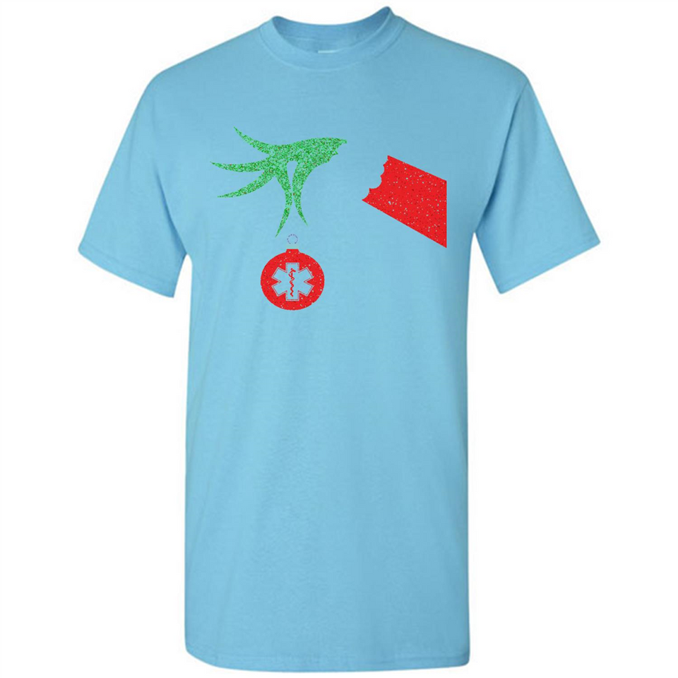 Funny Grinch Hand holding Doctor ornament Christmas Sporty T-Shirt - Shirt