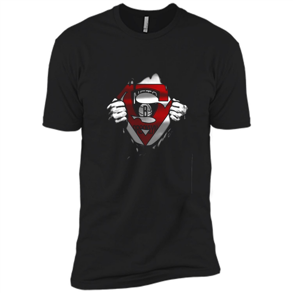Brooklyn Nets And Superman Fans - Premium Short Sleeve T-Shirt