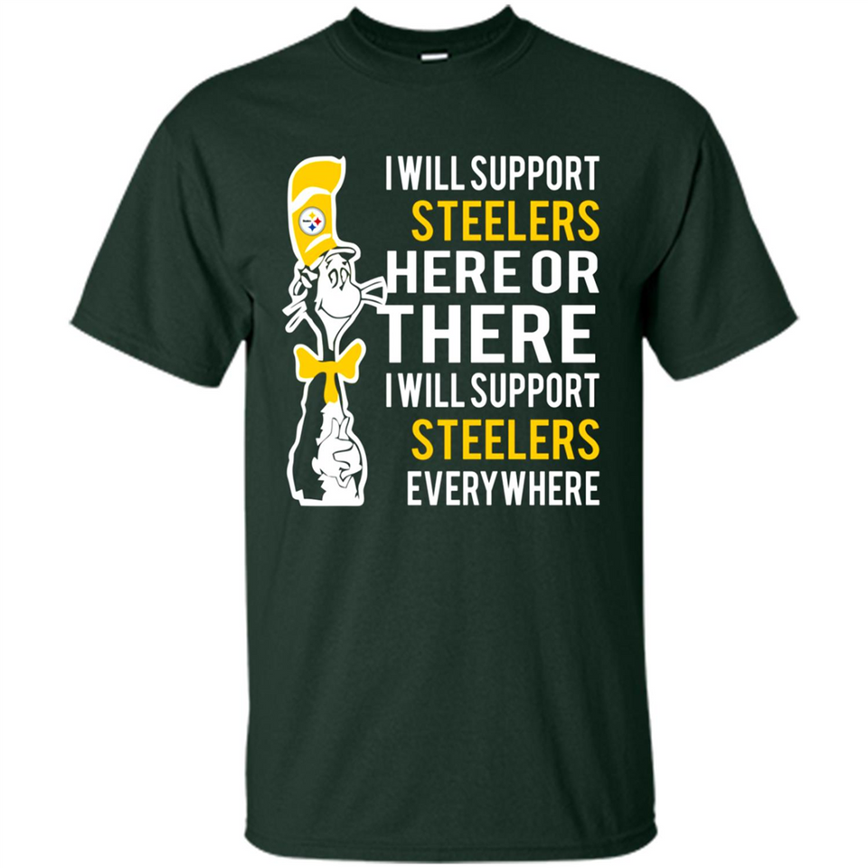 Shirt For Dr Seuss Cat And Pittsburgh Steelers Fans - Shirt