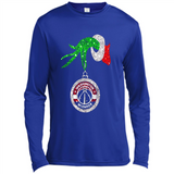 Funny Washington Wizards Glitter Grinch Monogram Ornament Christmas - Canvas Long Sleeve T-Shirt