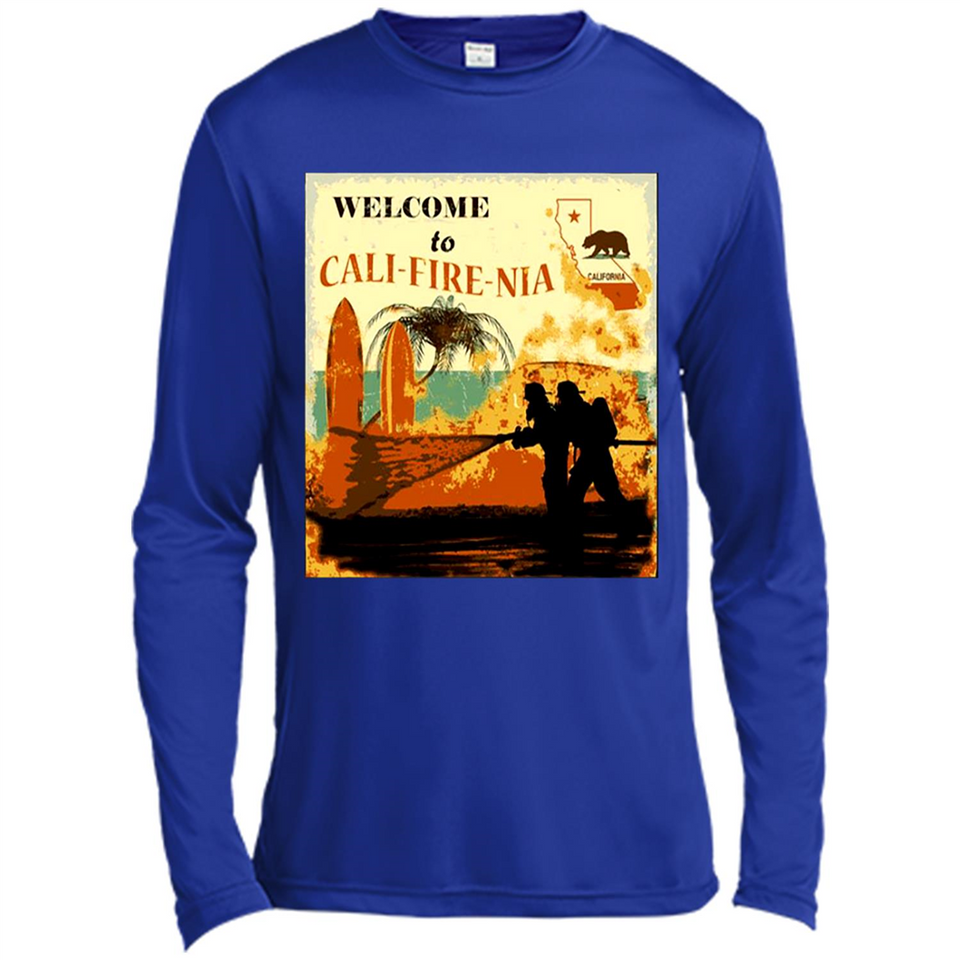 Paradise California Camp Fire Youth T-Shirt PINGPONG - Canvas Long Sleeve T-Shirt