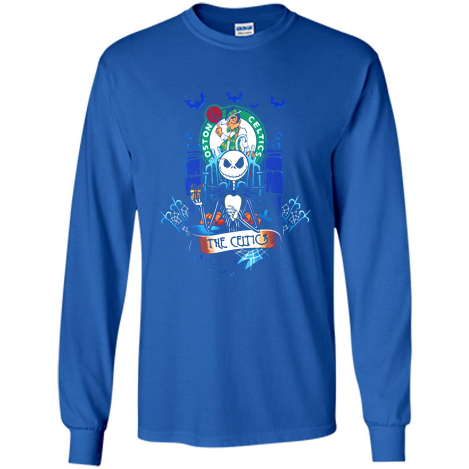 Boston Celtics Halloween The Nightmare Before Christmas - Long Sleeve T-Shirt