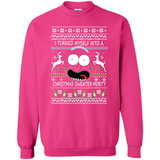 RICK AND MORTY-I TURNED MYSELF INTO A CHRISTMAS SWEATER MORTY UGLY XMAS SWEATER