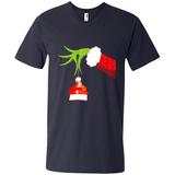 Funny Grinch Hand Holding Santa Hat Ornament Christmas PING PONG