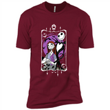 Disney Nightmare Before Christmas Jack And Sally T-Shirt - Premium Short Sleeve T-Shirt