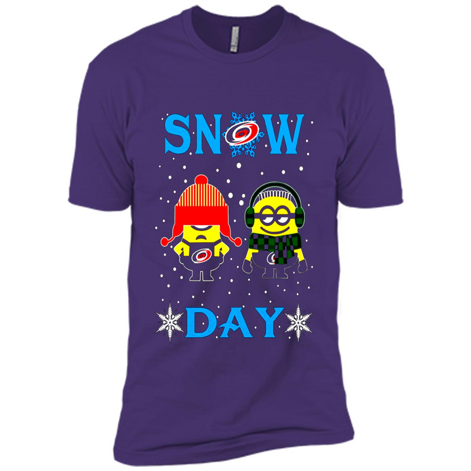 Snow Day Shirt For Carolina Hurricanes Vs Minion Fans pingpong