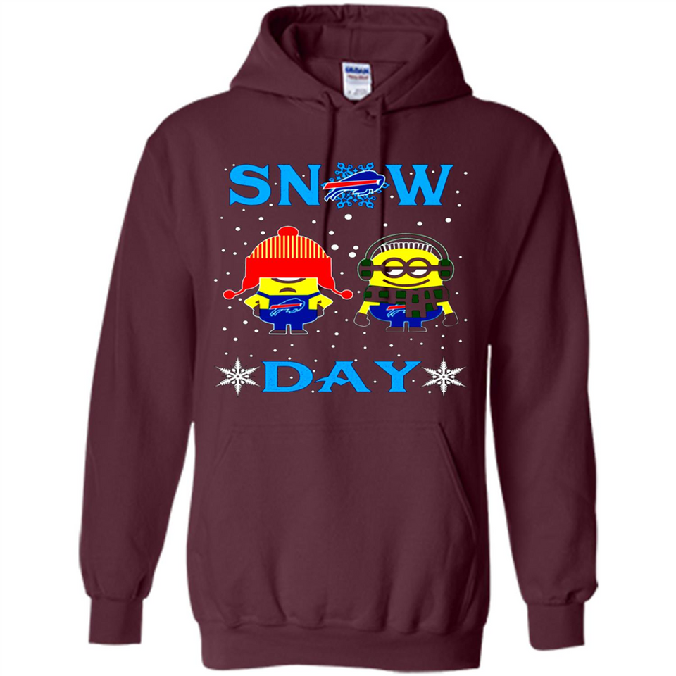 Snow Day Shirt For Buffalo Bills Vs Minion Fans pingpong