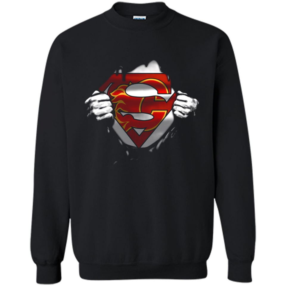 Calgary Flames And Superman Fans - Sweatshirt