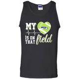 Seattle Seahawks Football My Heart is on that Field - Tank Top