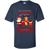 Never Underestimate A September Woman Watches Hallmark Movies Sweatshirt PINGPONG