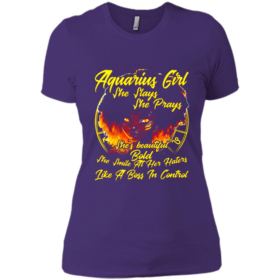 Aquarius Girl She Slays She Prays Zodiac Sign PINGPONG