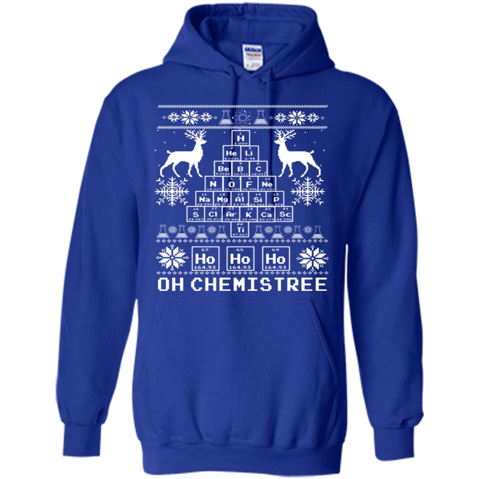 Oh Chemistry Tree Ugly Christmas Sweater - Hoodie