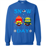 Snow Day Shirt For Colorado Avalanche Vs Minion Fans pingpong