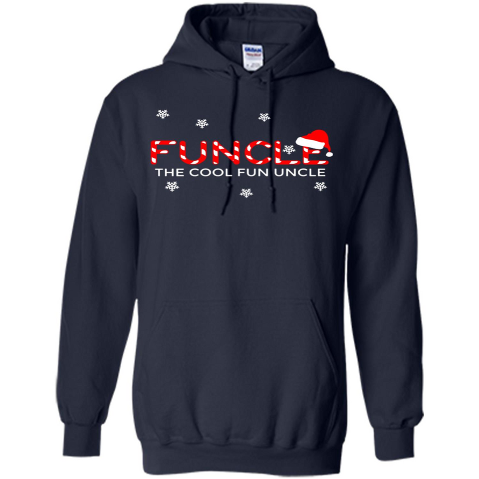 Mens Christmas Funcle The Cool Fun Uncle Definition Xmas - Hoodie