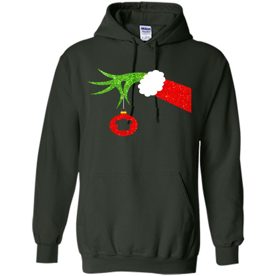 Funny Grinch Hand Holding Chef Ornament Christmas PING PONG