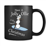 Snowman Snowboarder Tshirt Have Jolly Ollie Christmas