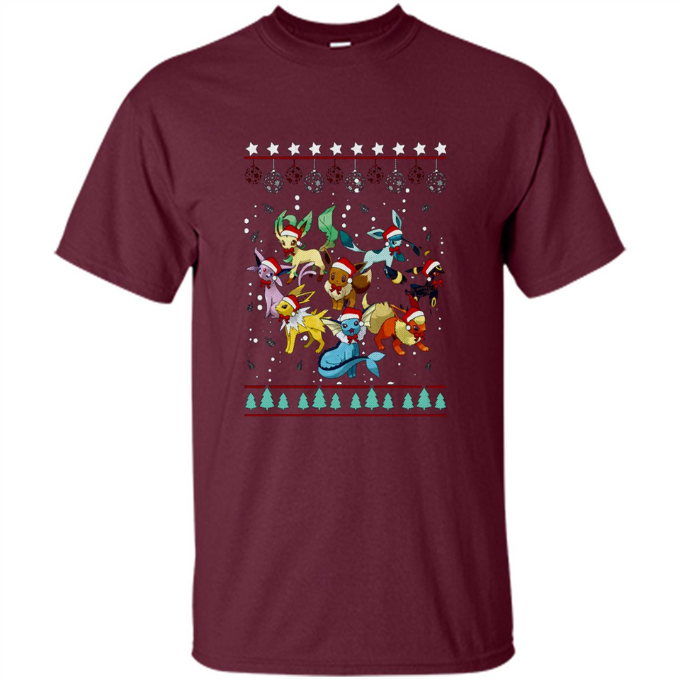 Pokemon Eeveelutions Ugly Christmas Sweater Perfect Christmas PINGPONG