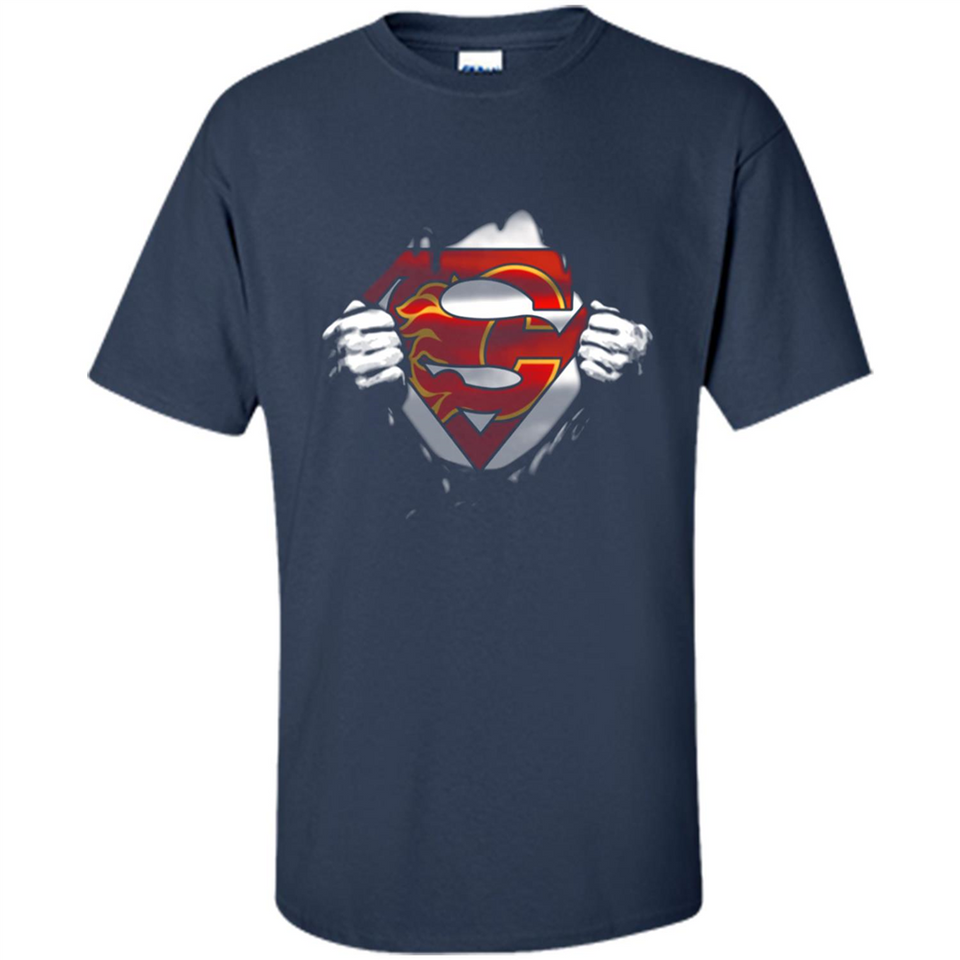 Calgary Flames And Superman Fans - Shirt