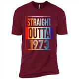 Retro Straight Outta 1973 45 Years Old - Premium Short Sleeve T-Shirt