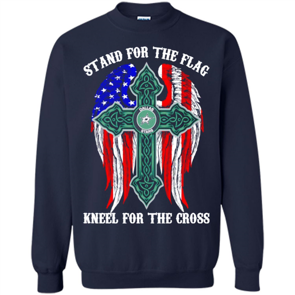 Dallas Stars - stand for the flag kneel for the cross