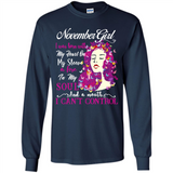November Butterfly Girl - Long Sleeve T-Shirt