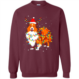 Christmas Lights Shetland Sheepdog Wearing Santa Hat Funny Xmas Mug - Sweatshirt