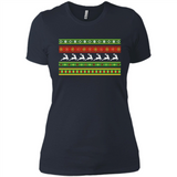 Ugly Christmas Funny Festive - Ladies' Boyfriend T-Shirt
