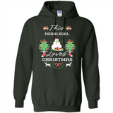 This Paralegal Loves Christmas Tree Shirt with Snowman