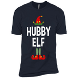 Hubby Elf Shirt - Family Matching Christmas Pajamas - Premium Short Sleeve T-Shirt