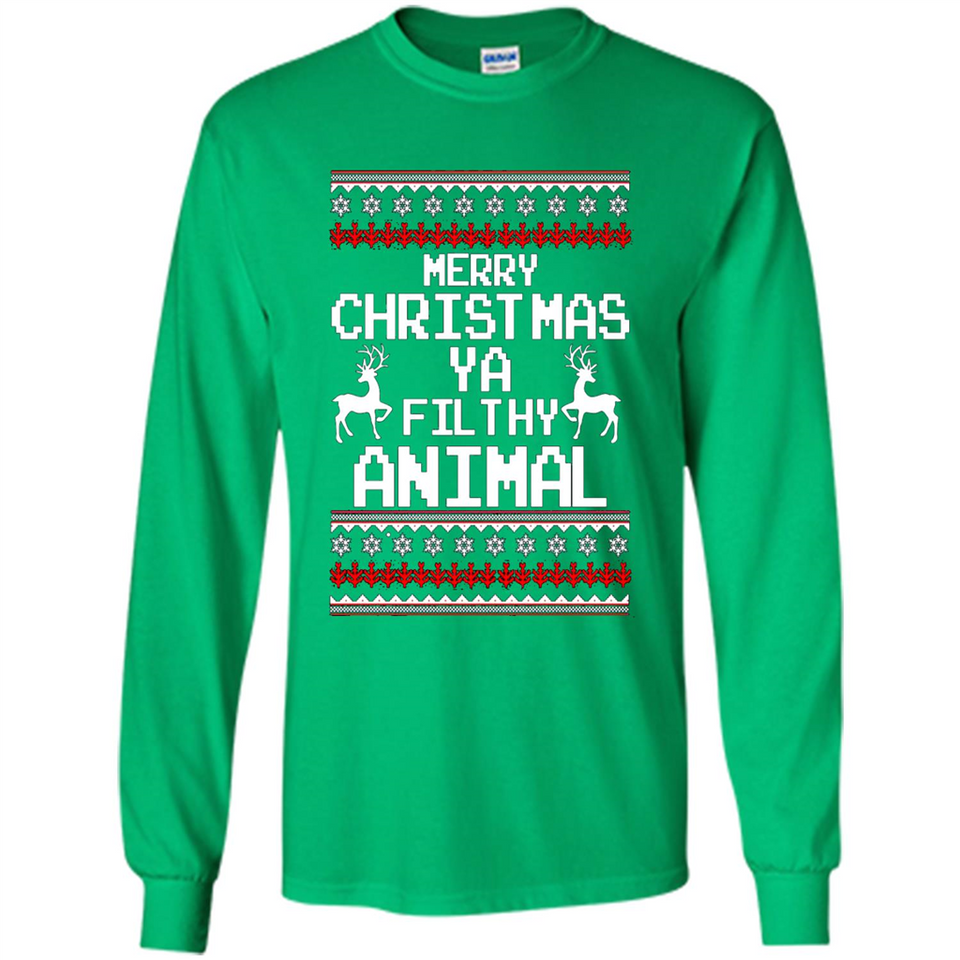 Merry Christmas ya filthy animal ulgy sweater PINGPONG
