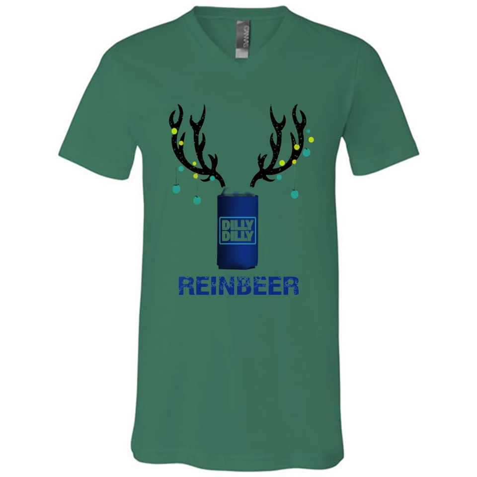 Dilly Dilly Reinbeer Funny Beer Reindeer Christmas Sporty - Canvas Unisex V-Neck